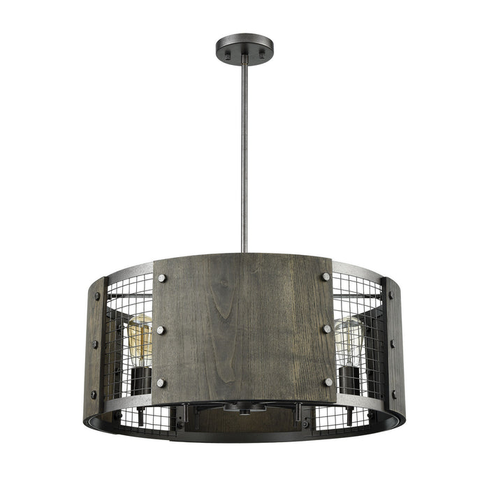 ELK Home 15322/6 Six Light Chandelier, Ash Gray