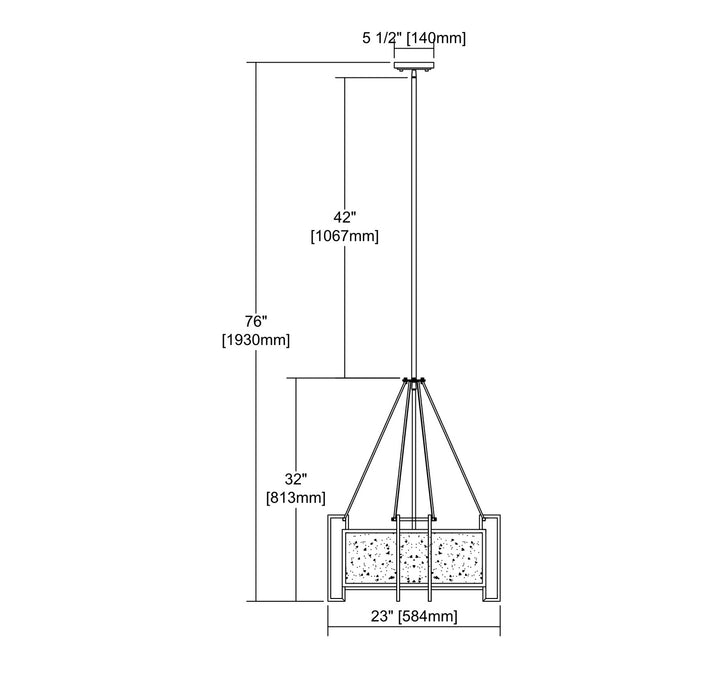 ELK Home 16185/4 Four Light Chandelier, Oil Rubbed Bronze
