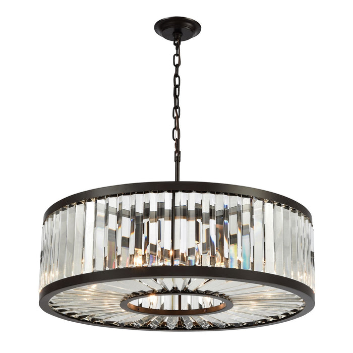 ELK Home 33067/9 Nine Light Chandelier, Oil Rubbed Bronze
