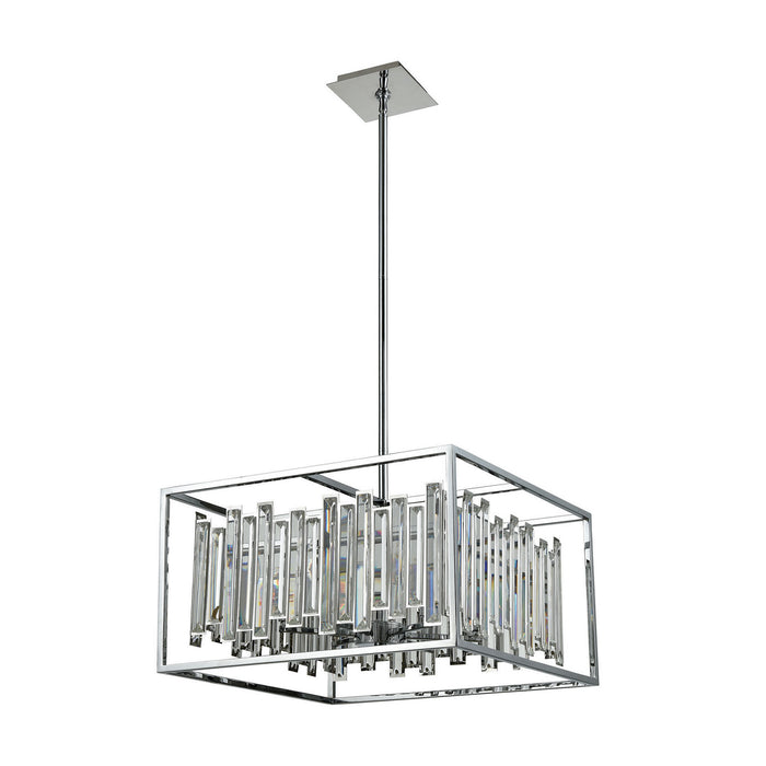 ELK Home 33243/6 Six Light Chandelier, Polished Chrome