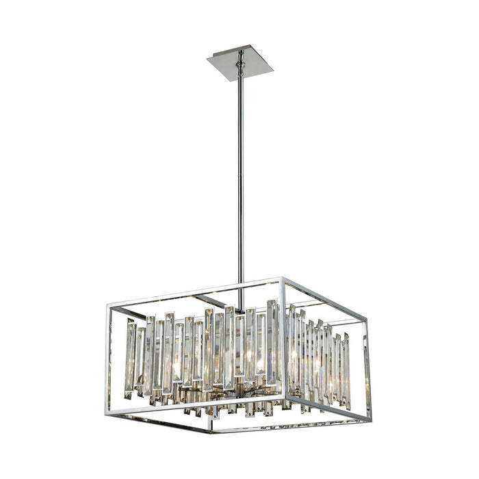 ELK Home 33243/6 Six Light Chandelier, Polished Chrome