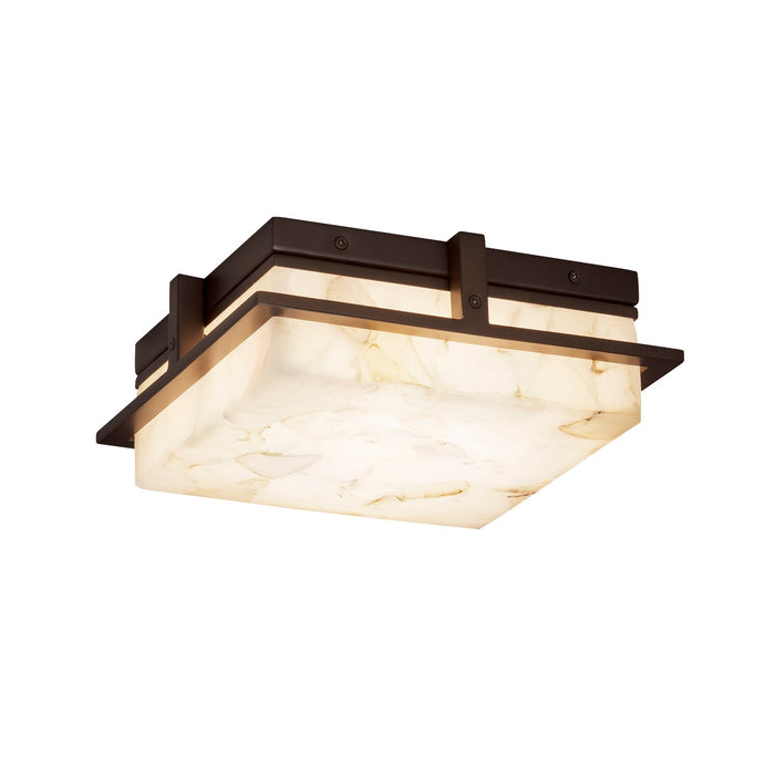 Justice Designs ALR-7560W-DBRZ LED Outdoor Flush Mount, Dark Bronze