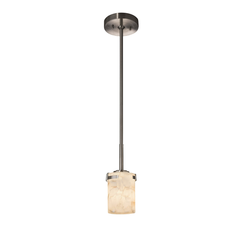 Justice Designs ALR-8455-10-NCKL One Light Pendant, Brushed Nickel