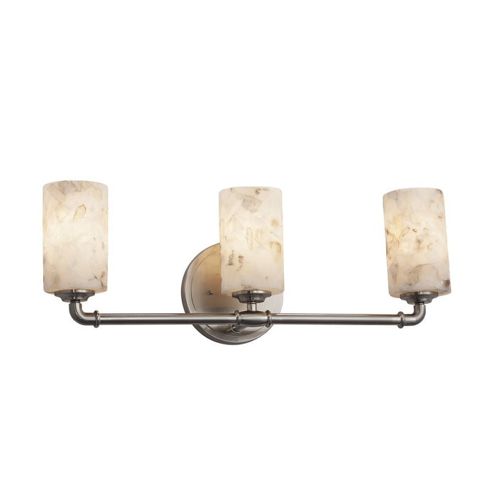 Justice Designs ALR-8463-10-NCKL Three Light Bath Bar, Brushed Nickel
