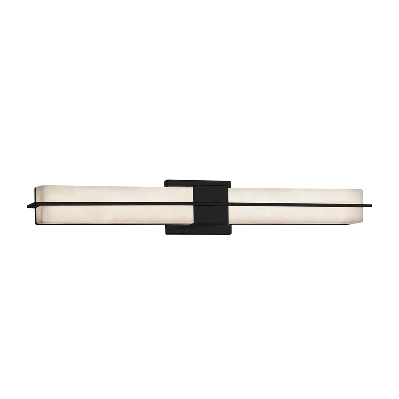 Justice Designs CLD-9055-MBLK LED Linear Bath Bar, Matte Black