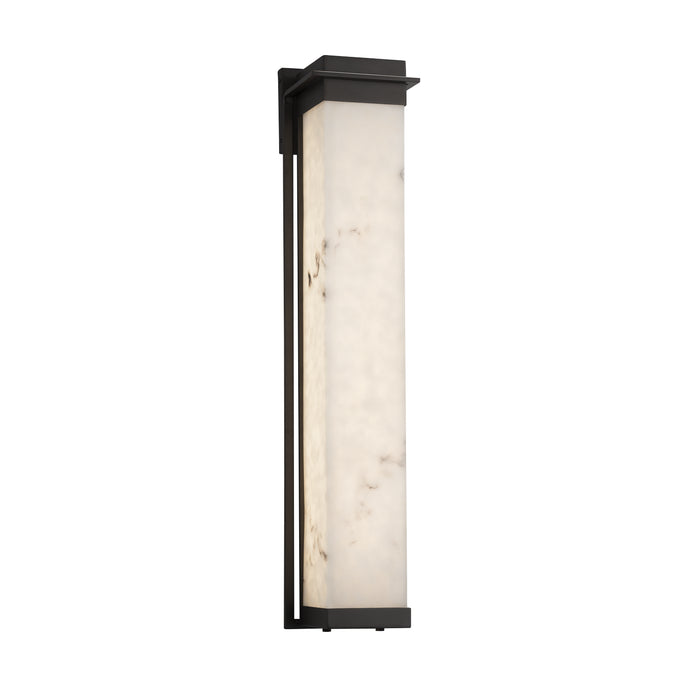 Justice Designs FAL-7546W-MBLK LED Outdoor Wall Sconce, Matte Black
