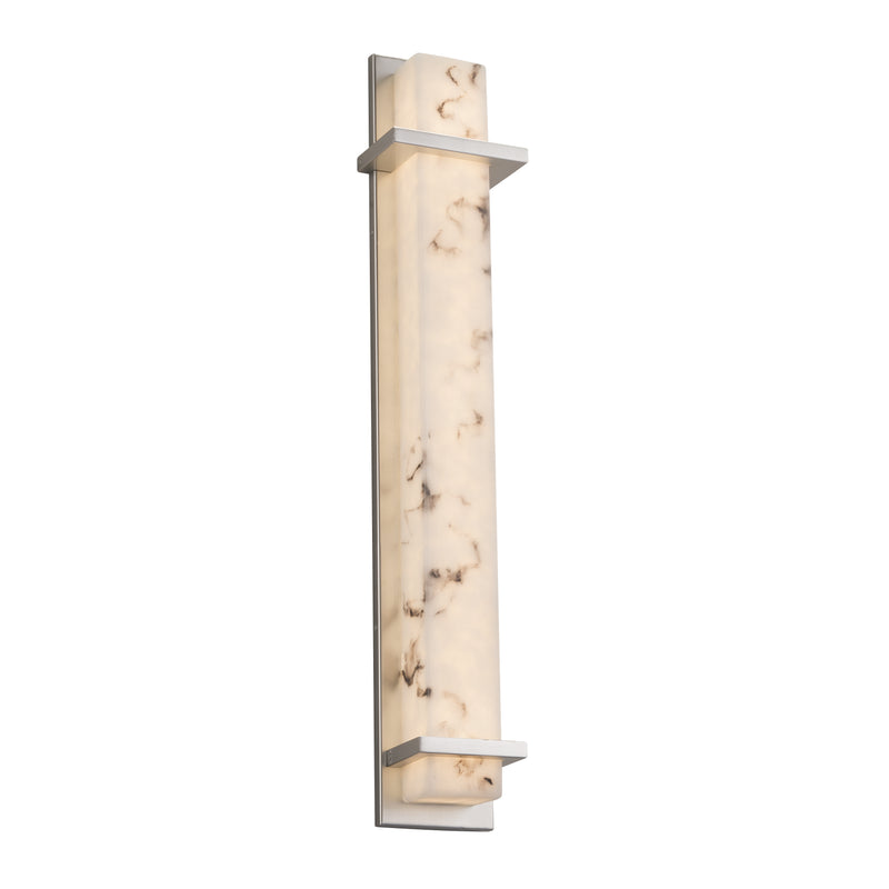 Justice Designs FAL-7616W-NCKL LED Outdoor Wall Sconce, Brushed Nickel
