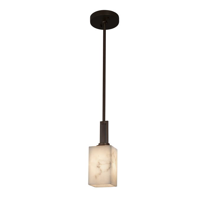 Justice Designs FAL-8445-15-DBRZ One Light Pendant, Dark Bronze