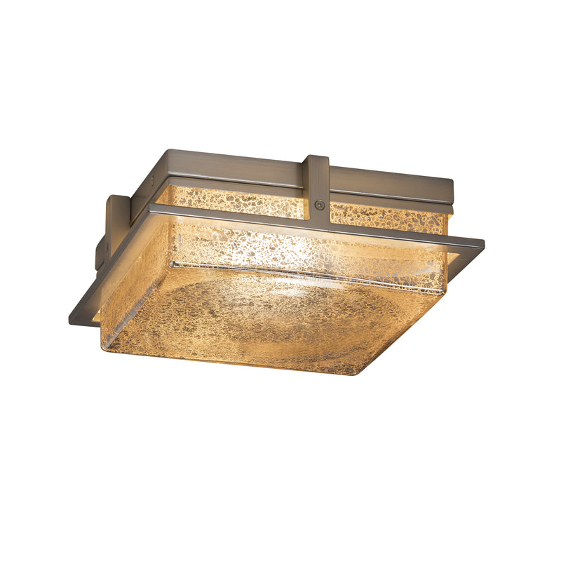 Justice Designs FSN-7560W-MROR-NCKL LED Outdoor Flush Mount, Brushed Nickel