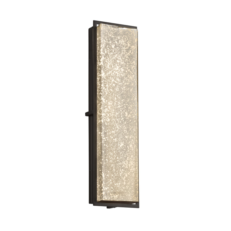 Justice Designs FSN-7565W-MROR-MBLK LED Outdoor Wall Sconce, Matte Black