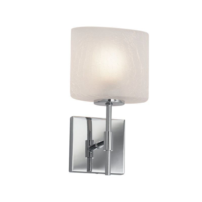 Justice Designs FSN-8417-30-FRCR-CROM One Light Wall Sconce, Polished Chrome