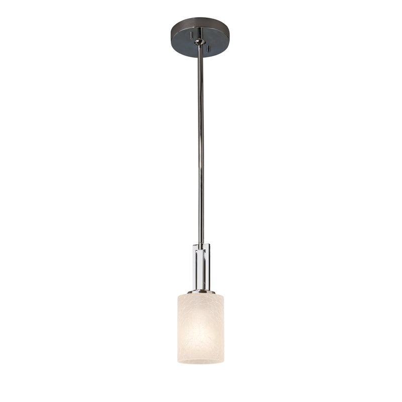 Justice Designs FSN-8445-10-FRCR-CROM One Light Pendant, Polished Chrome