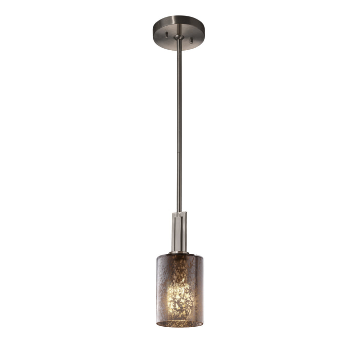 Justice Designs FSN-8445-10-MROR-NCKL One Light Pendant, Brushed Nickel