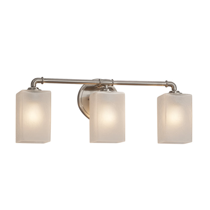 Justice Designs FSN-8463-15-FRCR-NCKL Three Light Bath Bar, Brushed Nickel