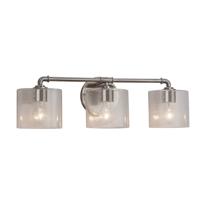 Justice Designs FSN-8463-30-SEED-NCKL Three Light Bath Bar, Brushed Nickel