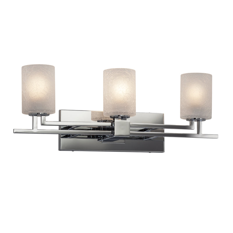 Justice Designs FSN-8703-10-FRCR-CROM Three Light Bath Bar, Polished Chrome