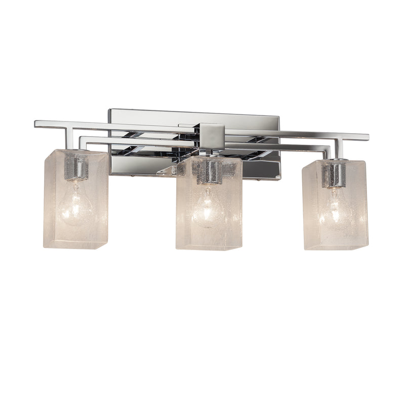 Justice Designs FSN-8703-15-SEED-CROM Three Light Bath Bar, Polished Chrome