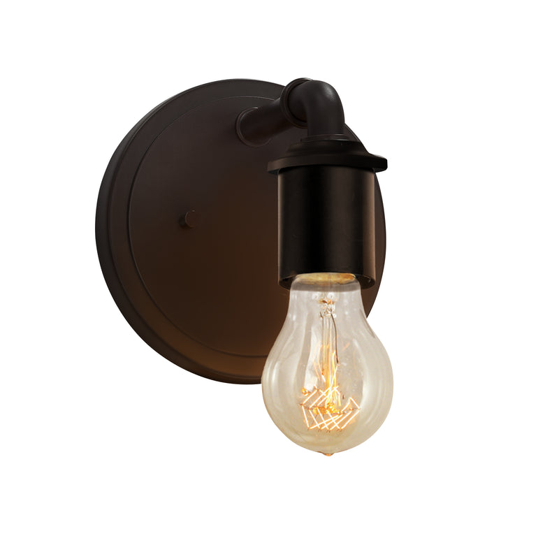 Justice Designs NSH-8461-DBRZ One Light Wall Sconce, Dark Bronze