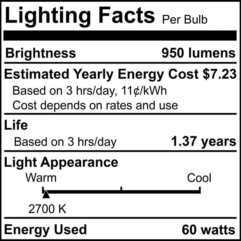 Bulbrite 712351 Light Bulb, Half Mirror