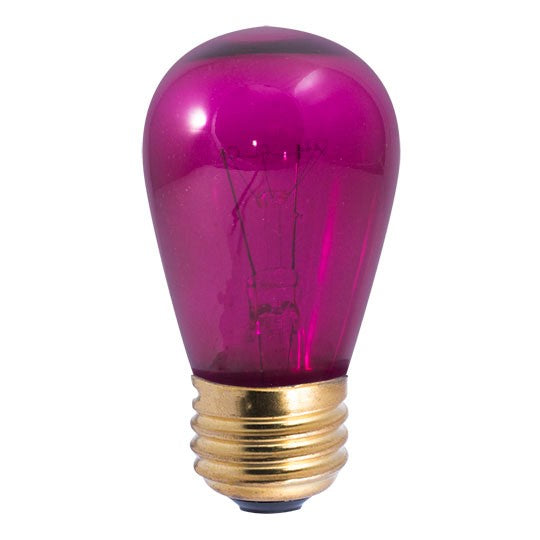 Bulbrite 701611 Light Bulb, Transparent Pink
