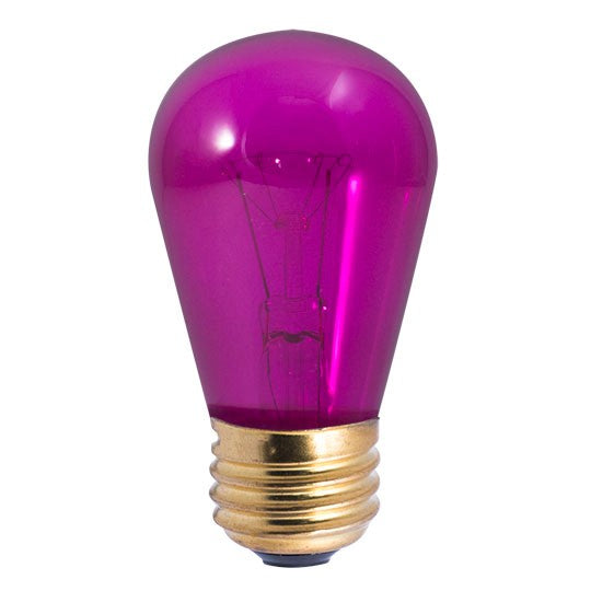 Bulbrite 701511 Light Bulb, Transparent Purple