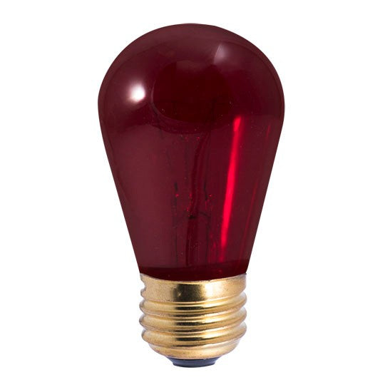 Bulbrite 701711 Light Bulb, Transparent Red