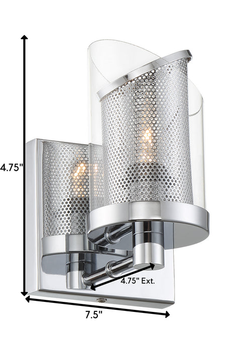 Varaluz 246B01CH One Light Bath, Chrome