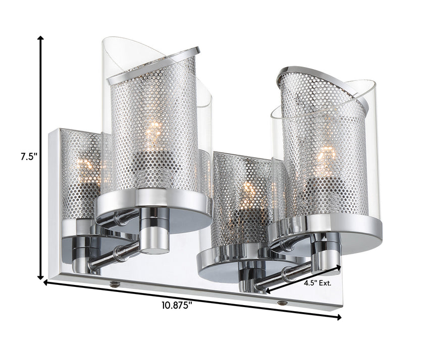 Varaluz 246B02CH Two Light Bath, Chrome