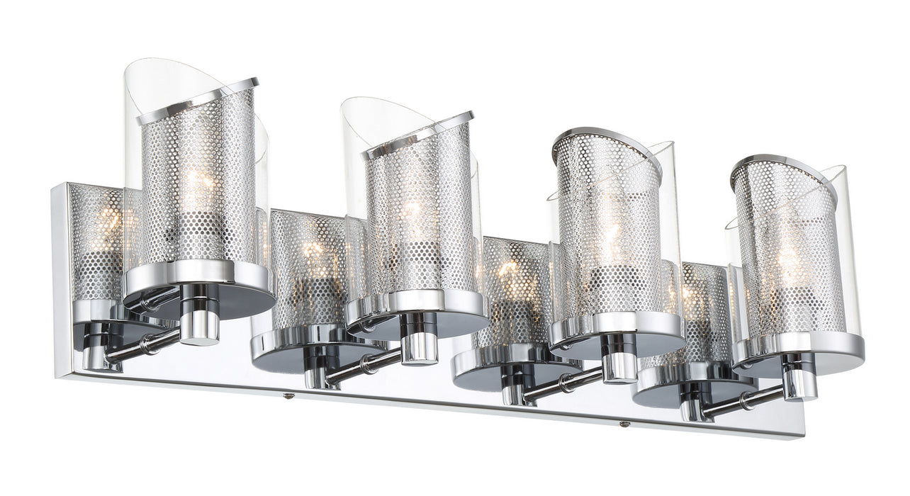 Varaluz 246B04CH Four Light Bath, Chrome