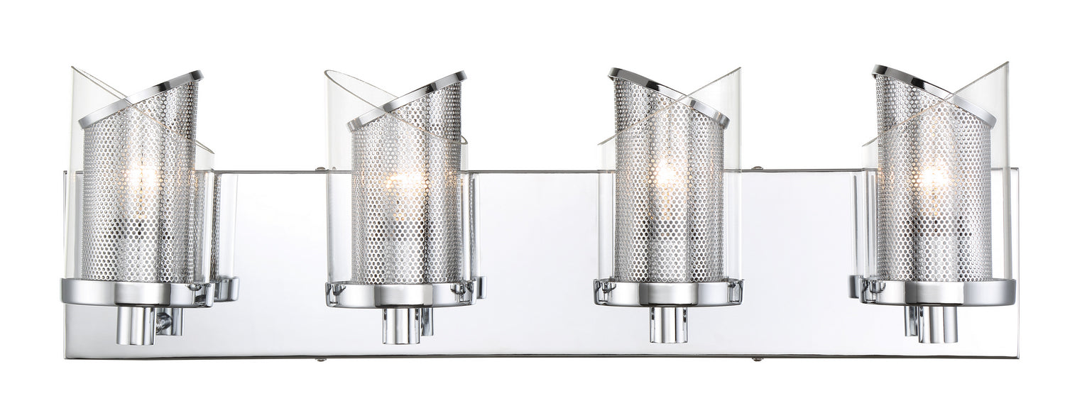 Varaluz 246B04CH Four Light Bath, Chrome