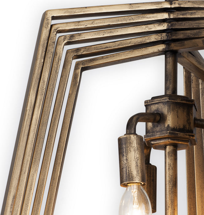 Varaluz 262F06HG Six Light Foyer Pendant, Havana Gold