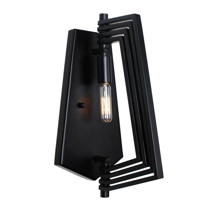 Varaluz 262W01BL One Light Wall Sconce, Black