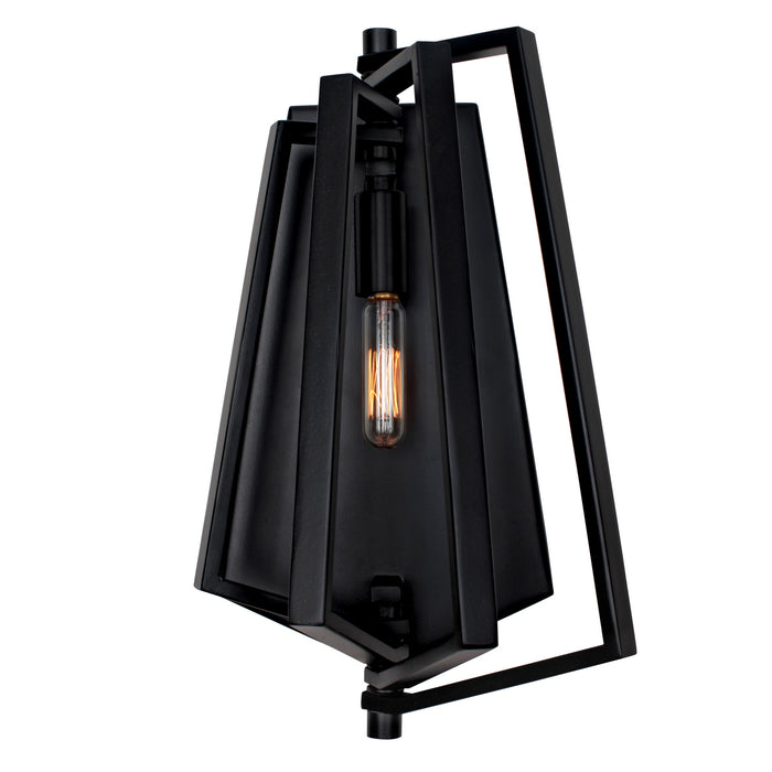 Varaluz 262W01BL One Light Wall Sconce, Black
