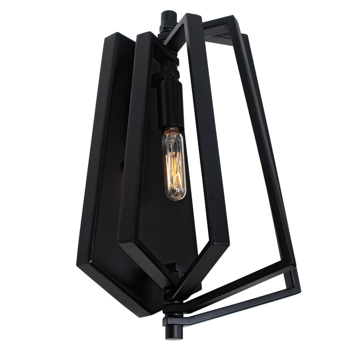 Varaluz 262W01BL One Light Wall Sconce, Black