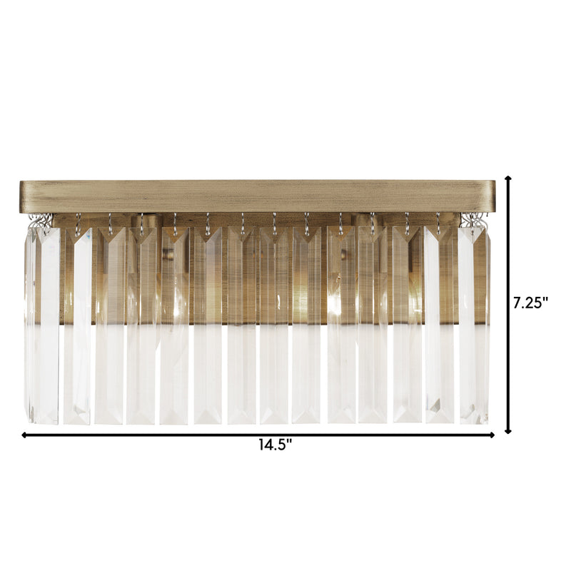 Varaluz 297B02HG Two Light Bath, Havana Gold