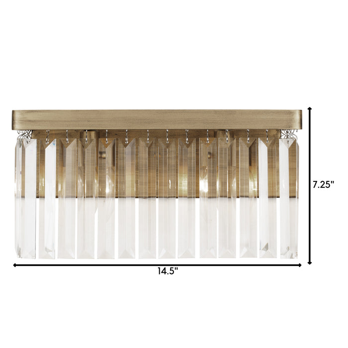 Varaluz 297B02HG Two Light Bath, Havana Gold