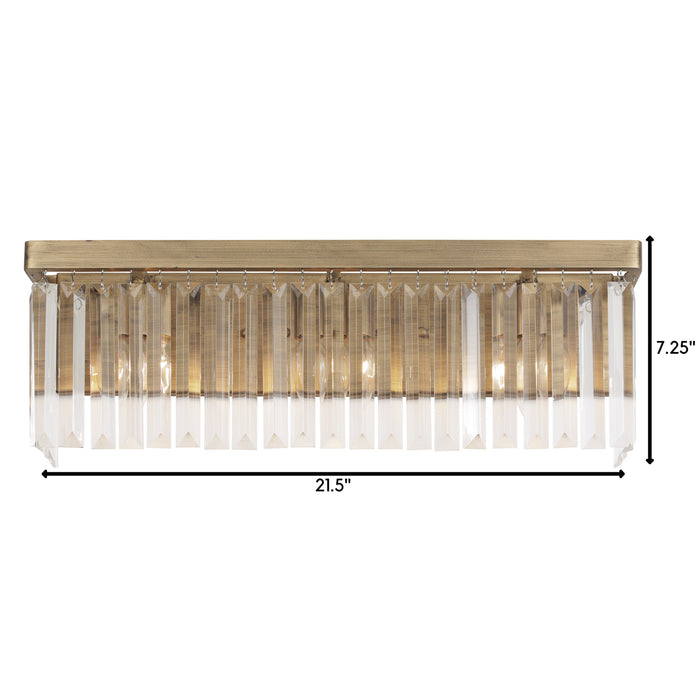 Varaluz 297B03HG Three Light Bath, Havana Gold