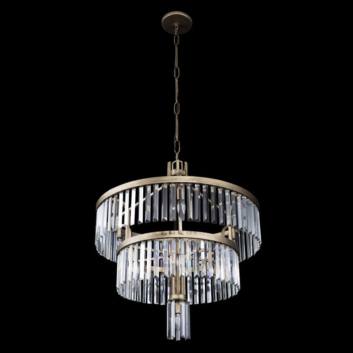 Varaluz 297P13HG 13 Light Pendant, Havana Gold