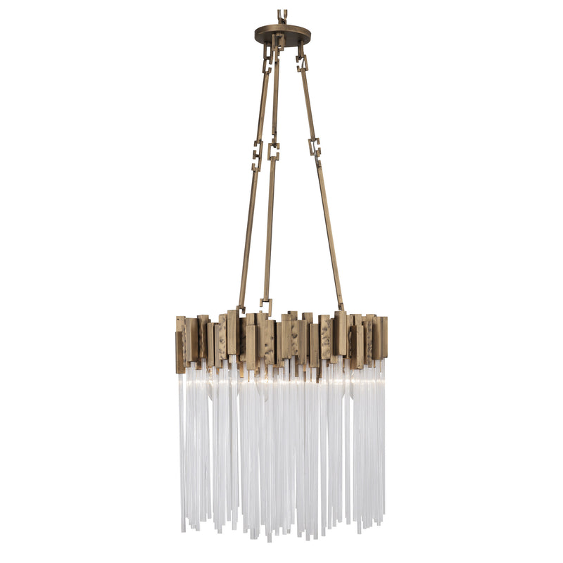 Varaluz 309P06HG Six Light Pendant, Havana Gold