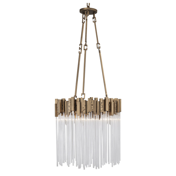 Varaluz 309P06HG Six Light Pendant, Havana Gold