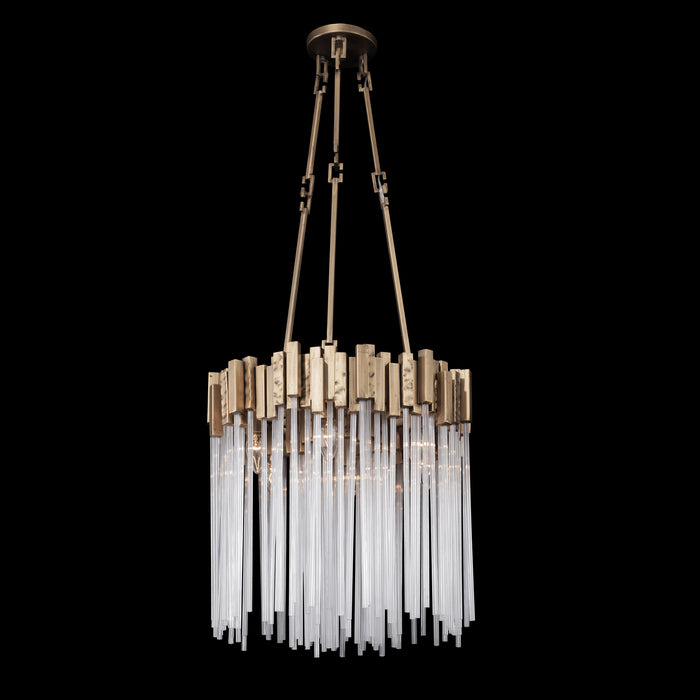 Varaluz 309P06HG Six Light Pendant, Havana Gold