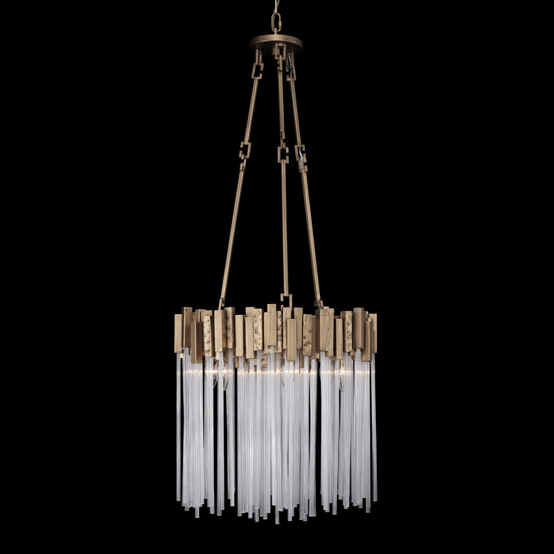 Varaluz 309P06HG Six Light Pendant, Havana Gold