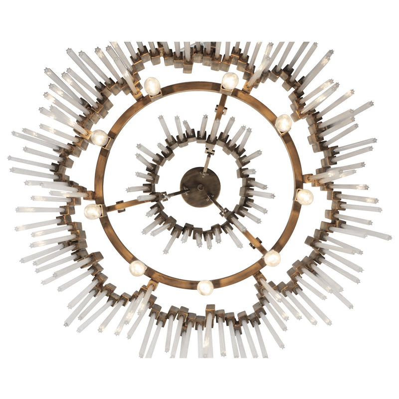 Varaluz 309P09HG Nine Light Pendant, Havana Gold (Display - Final Sale)