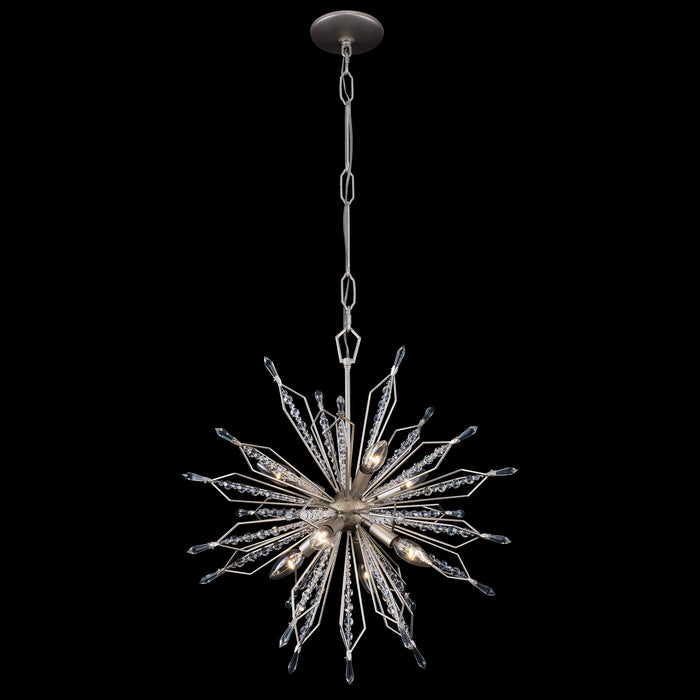 Varaluz 311P08GD Eight Light Pendant, Gold Dust