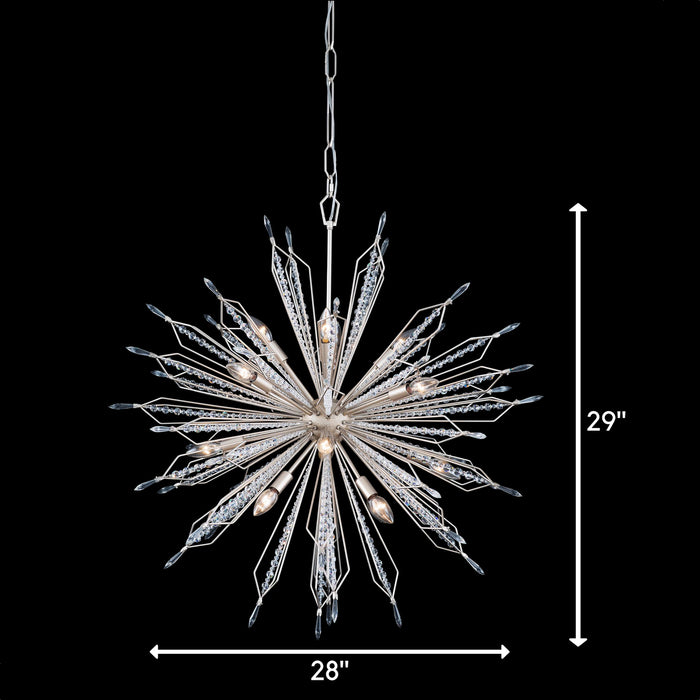 Varaluz 311P12GD 12 Light Pendant, Gold Dust