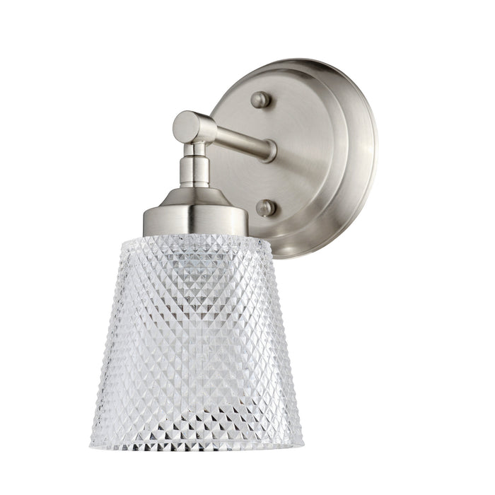 Varaluz 312B01BN One Light Bath, Brushed Nickel