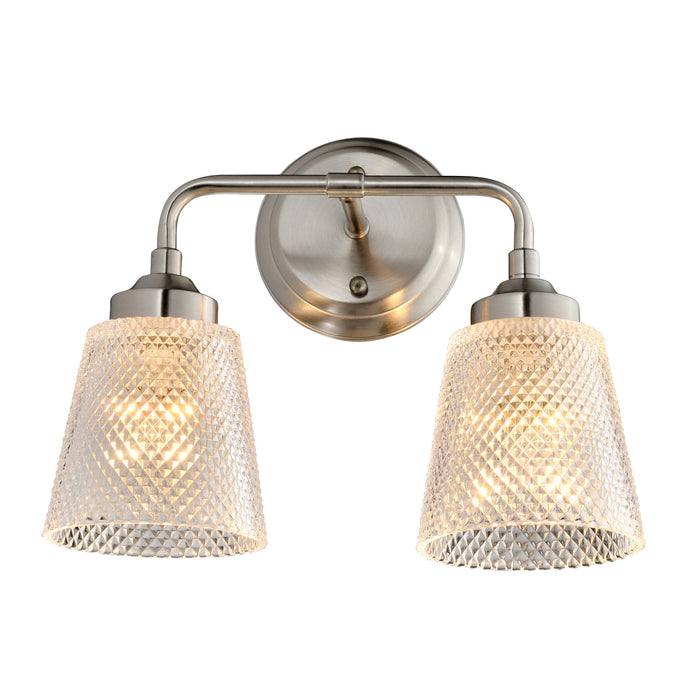Varaluz 312B02BN Two Light Bath, Brushed Nickel