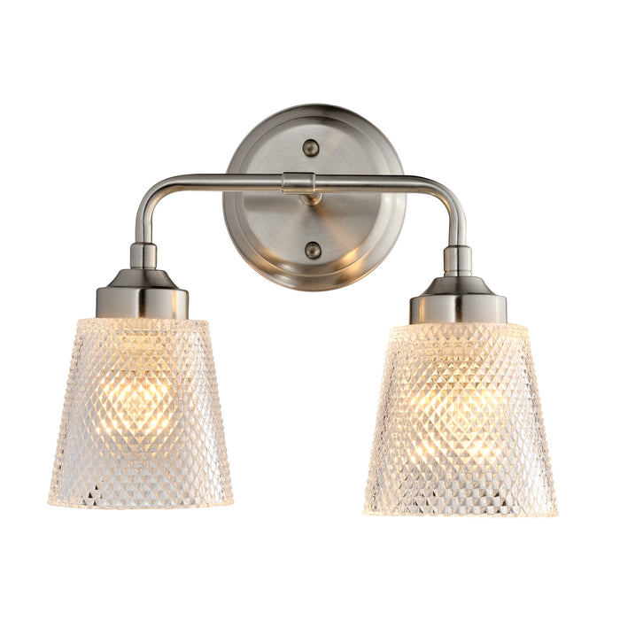 Varaluz 312B02BN Two Light Bath, Brushed Nickel