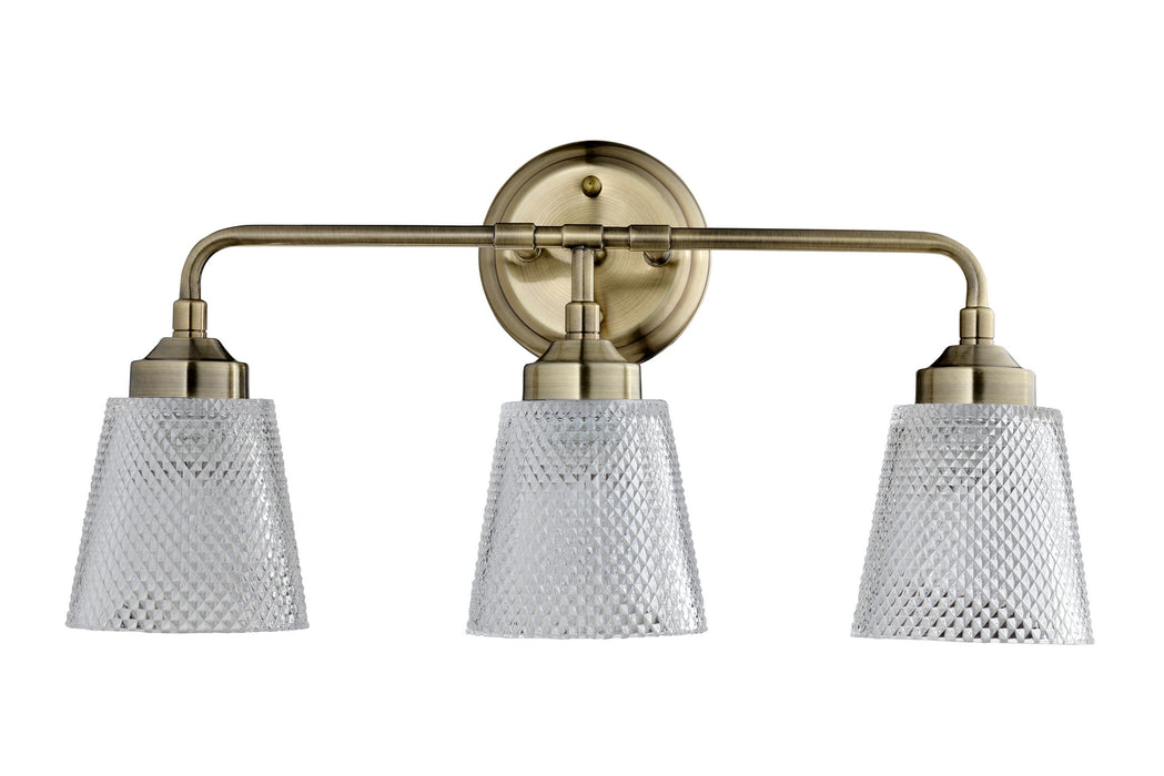 Varaluz 312B03AB Three Light Bath, Antique Brass