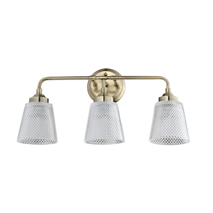 Varaluz 312B03AB Three Light Bath, Antique Brass